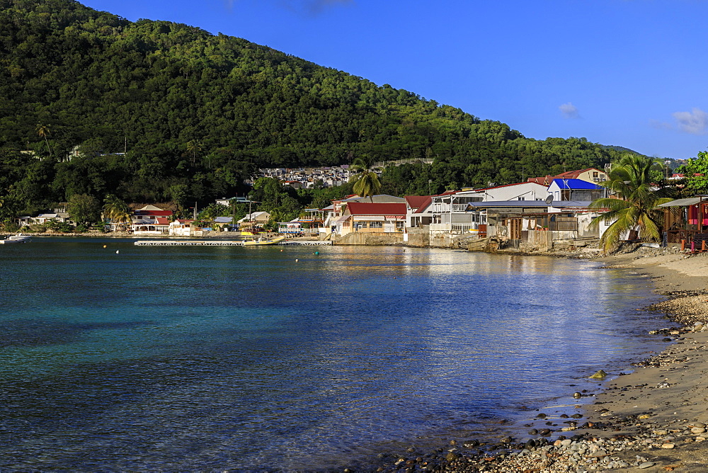 Deshaies waterfront, Death In Paradise location, Saint Marie, Basse Terre, Guadeloupe, Leeward Islands, West Indies, Caribbean, Central America