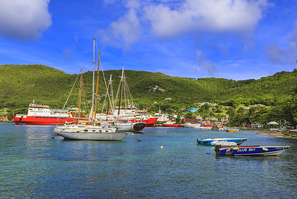 Quiet Caribbean, beautiful Port Elizabeth, Admiralty Bay, Bequia, The Grenadines, St. Vincent and The Grenadines, Windward Islands, West Indies, Caribbean, Central America