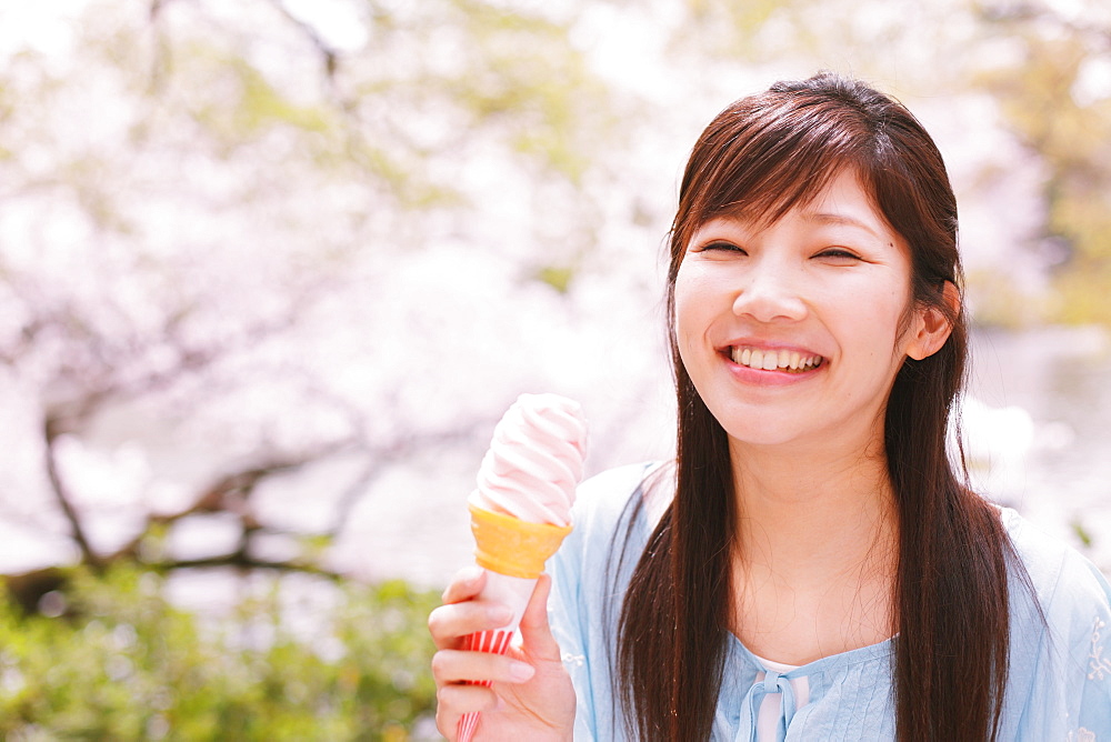 Woman With Ice Cream