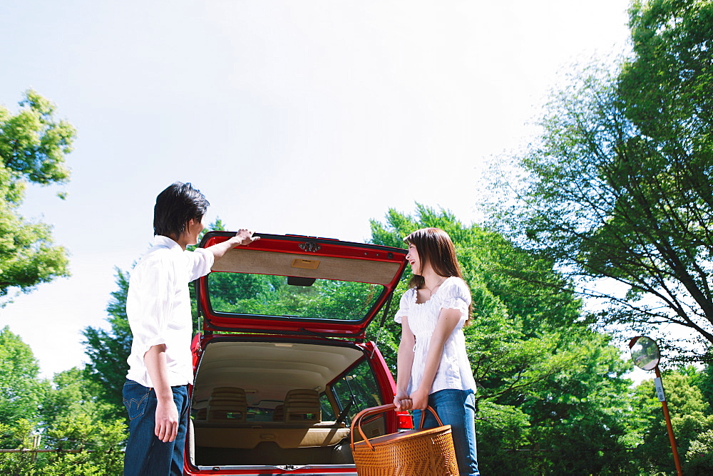 Couple Going for Picnic