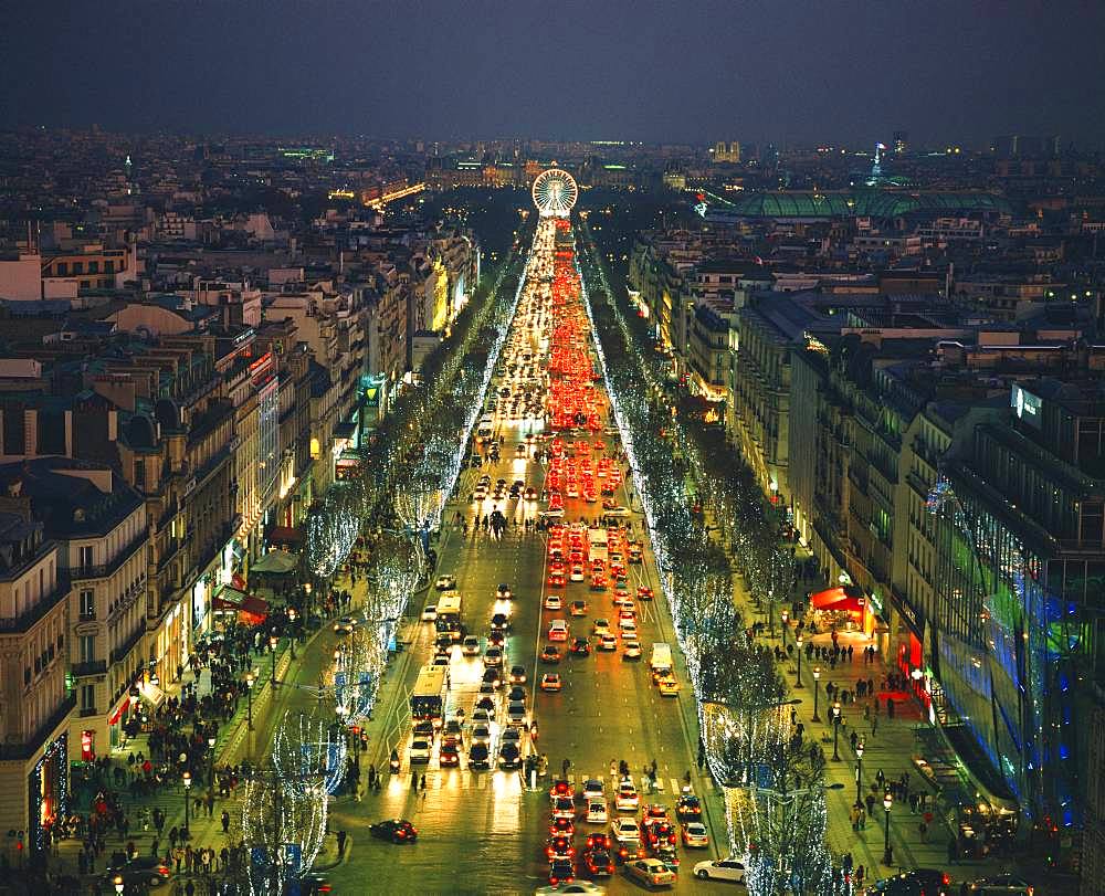 Champs Elysees Street, Paris, France