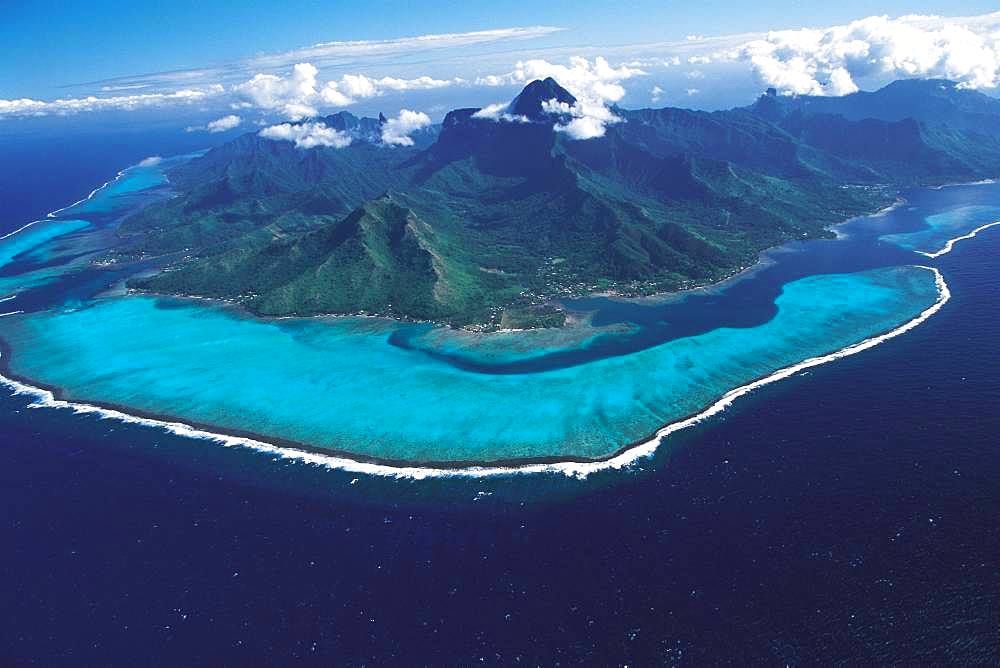 Sky over Moorea Island, Tahiti