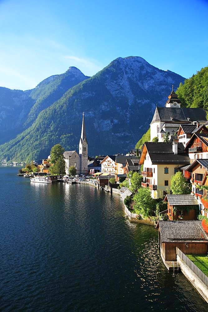 Austria, Salzkammergut, Hallstadt, UNESCO World Heritage Site