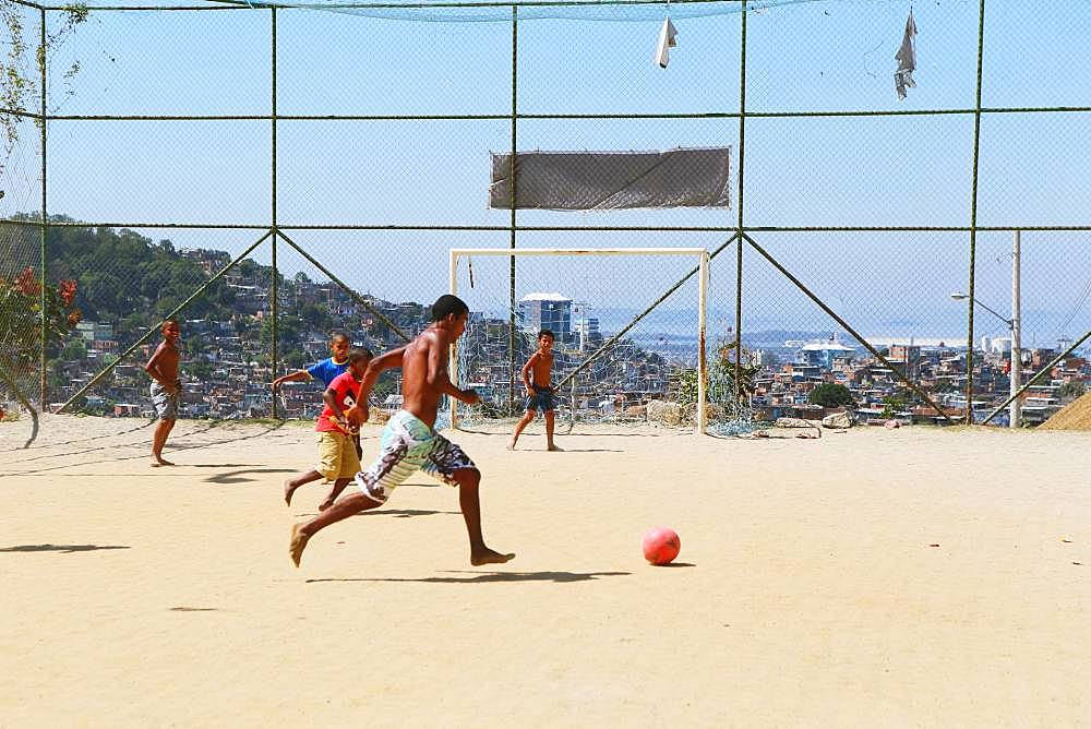 Soccer Field In Rio De Janeiro, Brazil