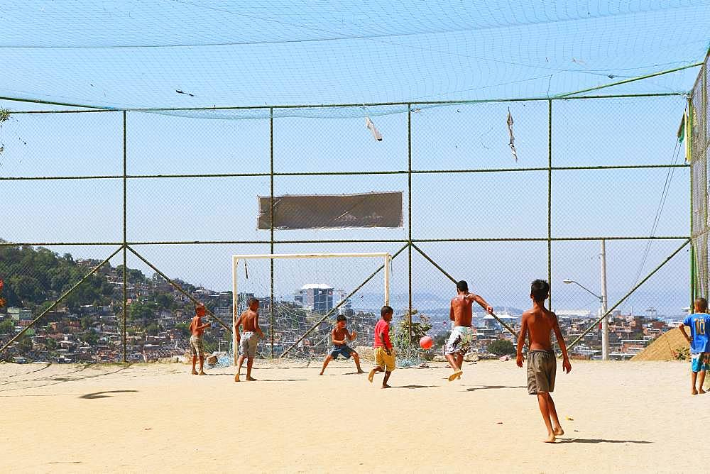 Soccer Field In Rio De Janeiro, Brazil