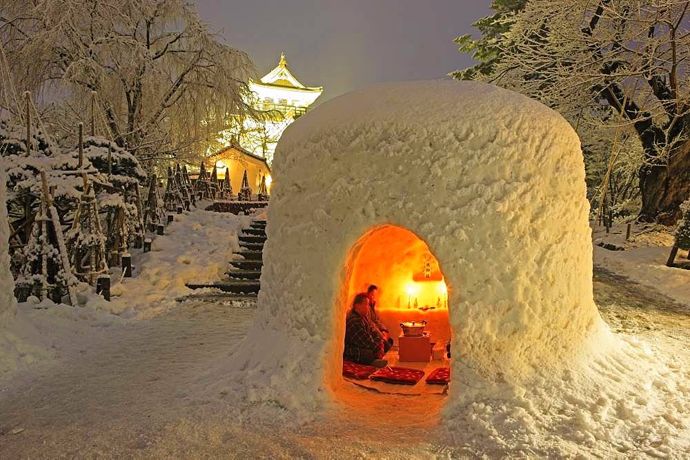 Kamakura Snow Festival, Yokote, Akita, Japan