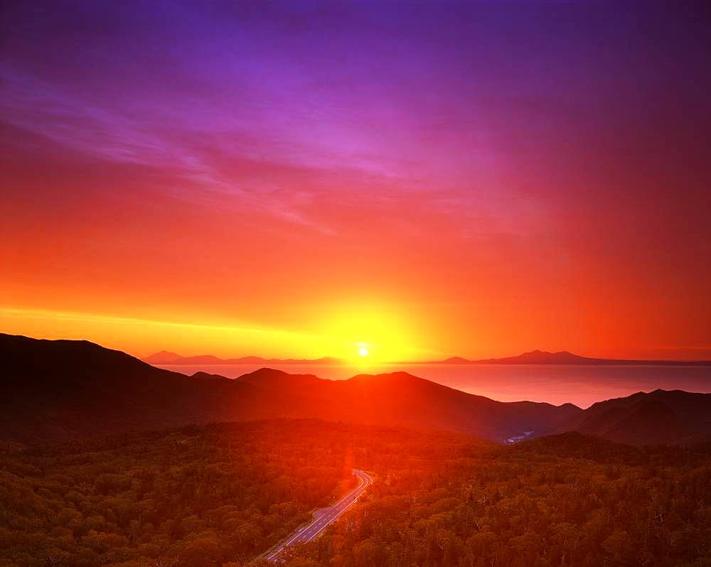 Shiretoko Mountain Pass, Hokkaido, Japan