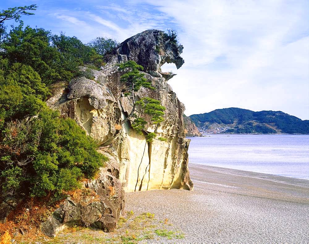 Shishi Rock, Kumanokodo, Wakayama, Japan