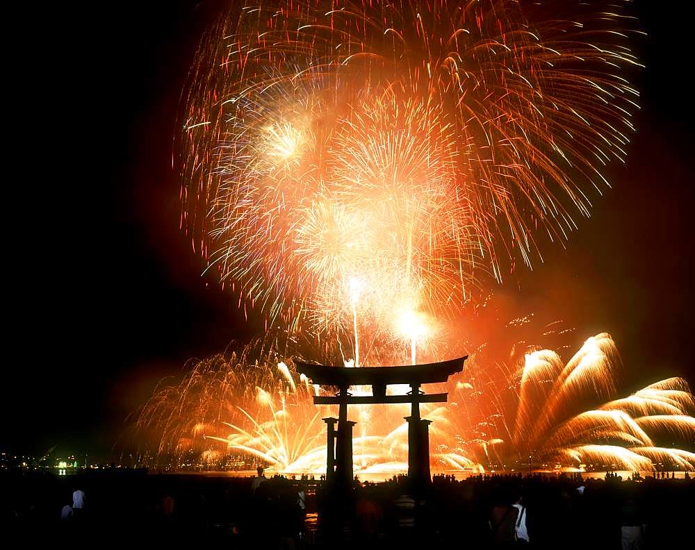 Fireworks at Ootorii, Hiroshima Prefecture, Japan