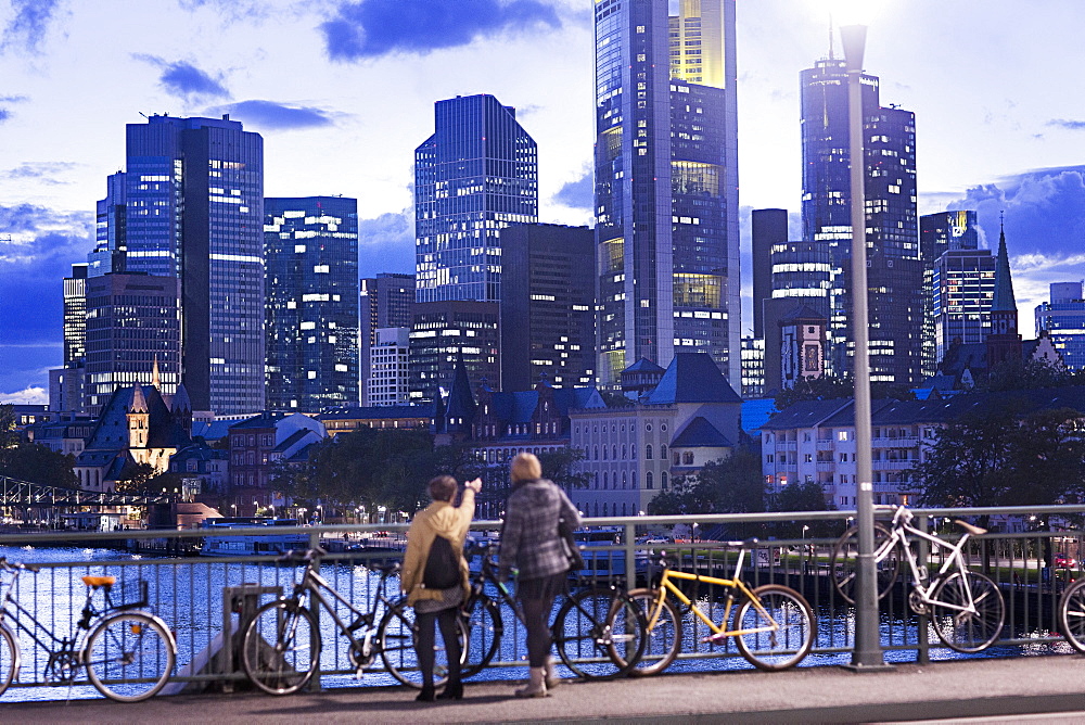 The skyline of Frankfurt am Main, Germany