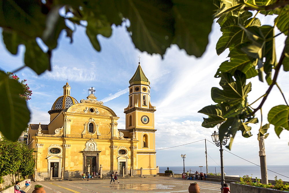 The church of San Gennarvo in Praiano, Amalfi coast, Italy