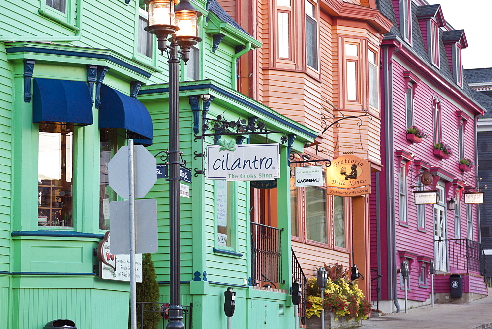 King Street of small port town in Lunenburg, Nova Scotia, Canada