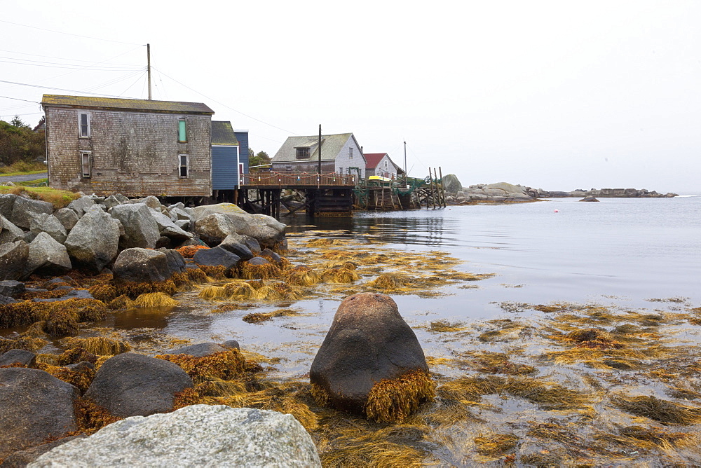 View of Cliff Cove near Peggy Cove in Nova Scotia, Canada