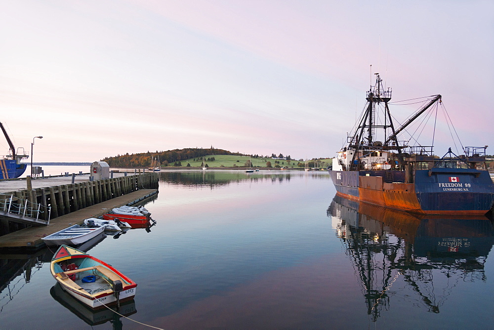 View of Lunenburg Harbour, Nova Scotia, Canada