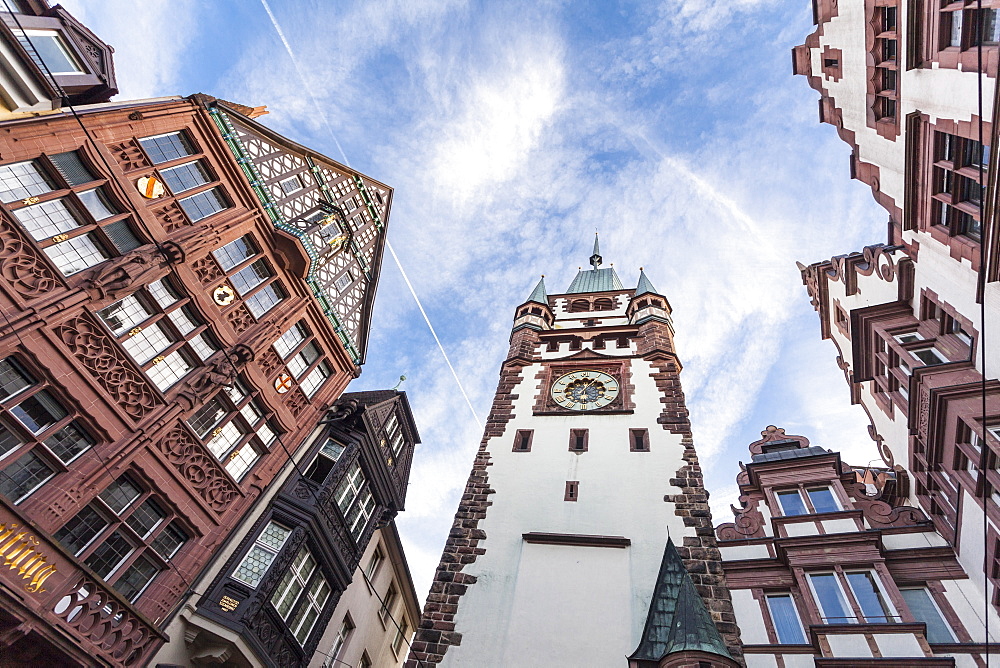 Low angle view of St. Martin's church, Freiburg, Germany