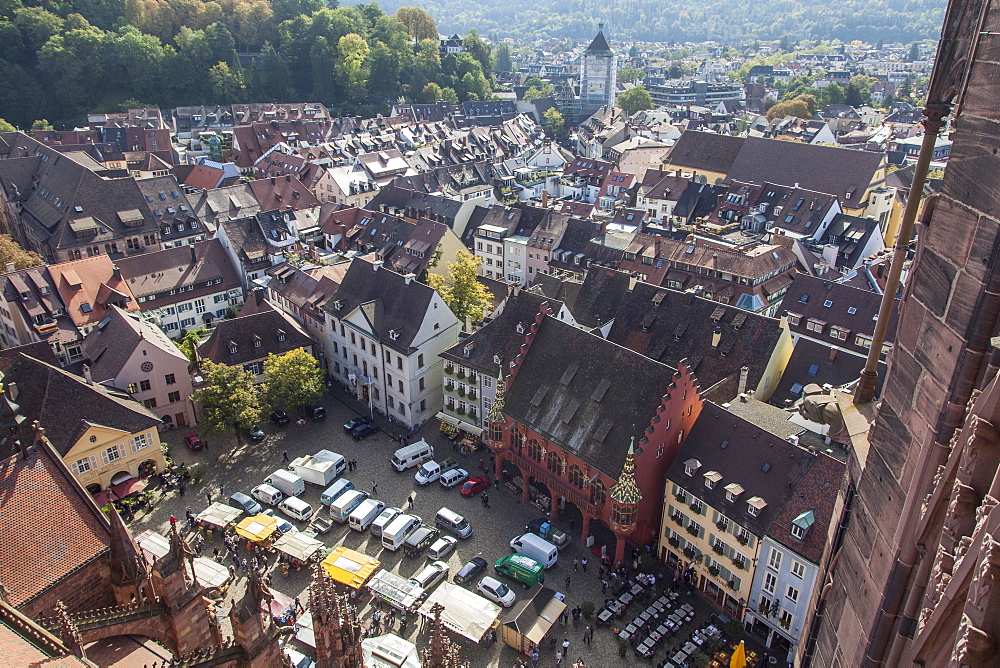 View from the Cathedral to the Cathedral Square, Elevated view