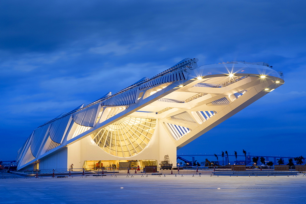 The Museu do Amanha (Museum of Tomorrow) by Santiago Calatrava opened December 2015, Rio de Janeiro, Brazil, South America