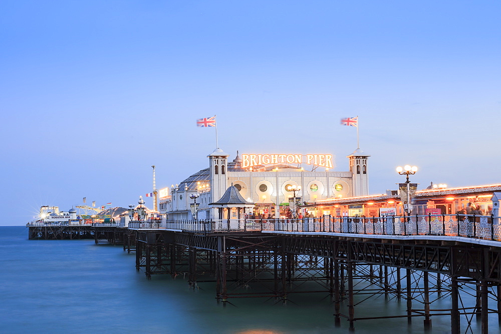 Palace Pier, (Brighton Pier), Brighton, Sussex, England, United Kingdom, Europe