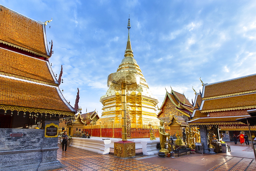 Doi Suthep temple, Chiang Mai, Thailand, Southeast Asia, Asia