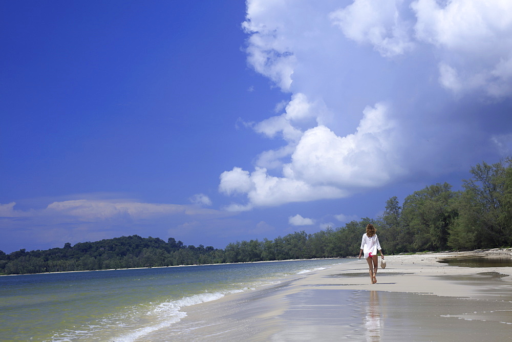 Beach in Ream National Park, Sihanoukville, Cambodia, Indochina, Southeast Asia, Asia