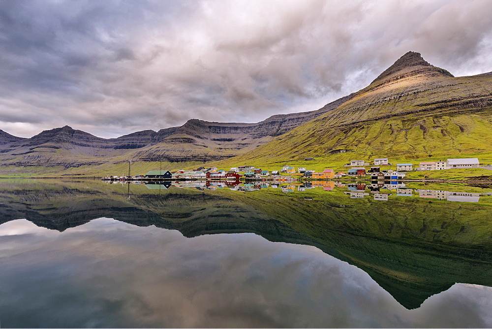 Village of Norddepil, Bordoy Island, Faroe Islands, Denmark, Europe