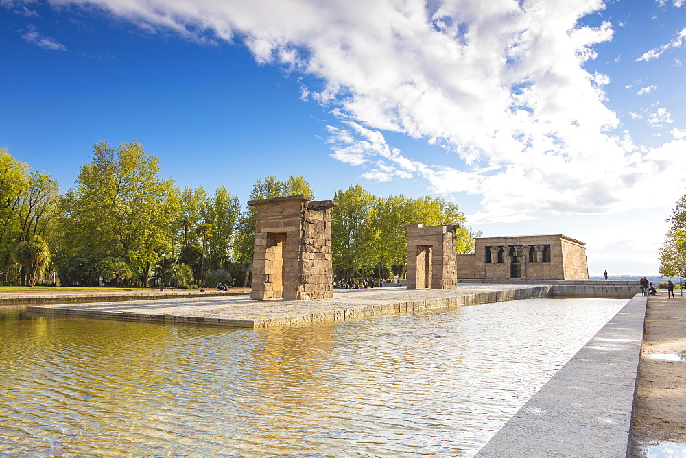 Egyptian Temple of Debod (Templo de Debod), Parque del Oeste, Madrid, Spain, Europe