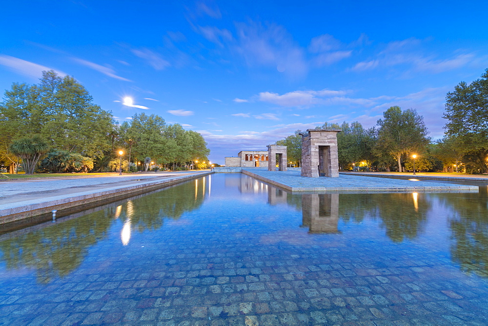 Egyptian Temple of Debod (Templo de Debod), Parque del Oeste, Madrid, Spain, Europe