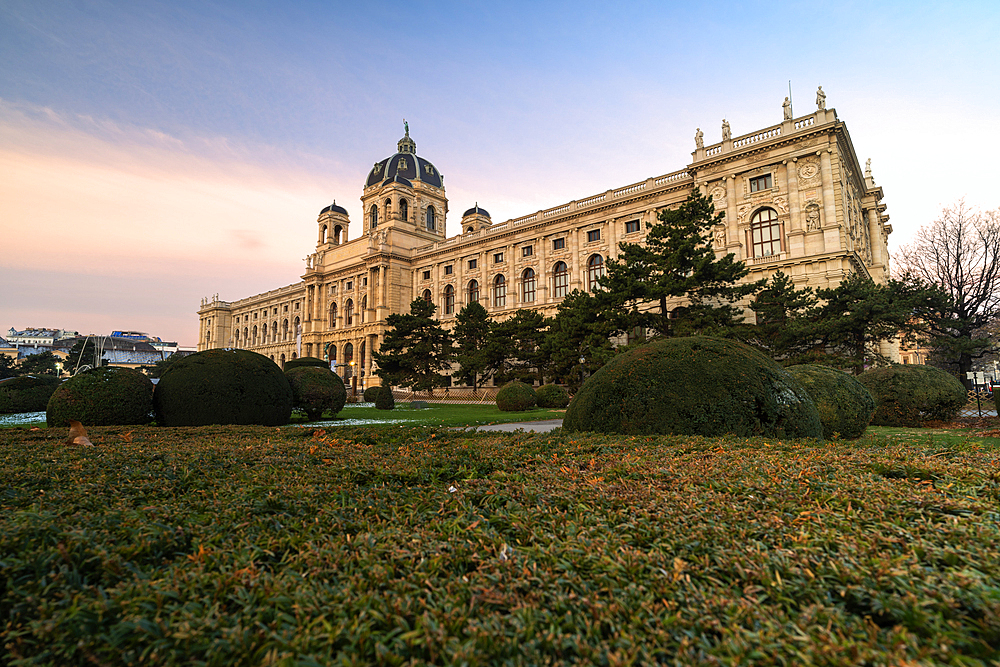 Gardens of the Natural History Museum (Naturhistorisches Museum), Maria-Theresien-Platz, Vienna, Austria, Europe