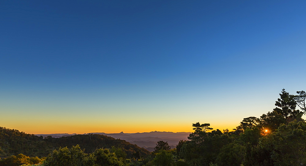 Beautiful colours at sunset in Lamington National Park, Queensland, Australia, Pacific