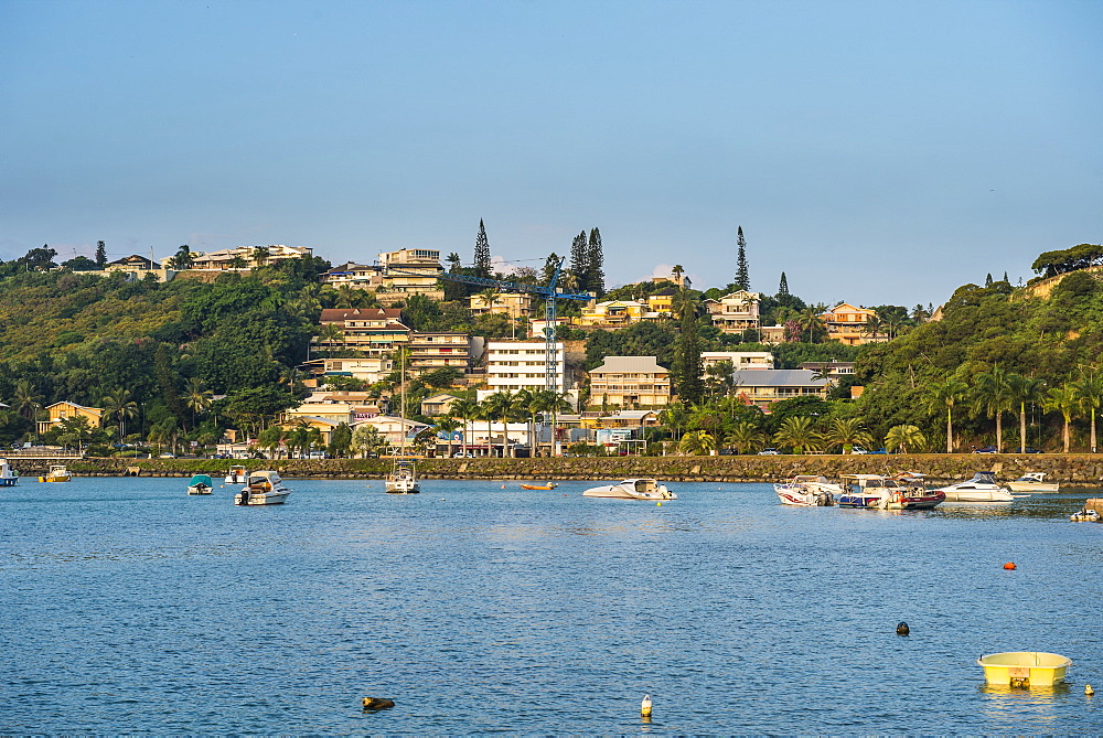 Little boats in the Magenta Port Sud, bay, Noumea, New Caledonia, Pacific