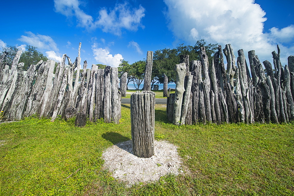 Karnak tribal compund, Saint Joseph, Ouvea, Loyalty Islands, New Caledonia, Pacific