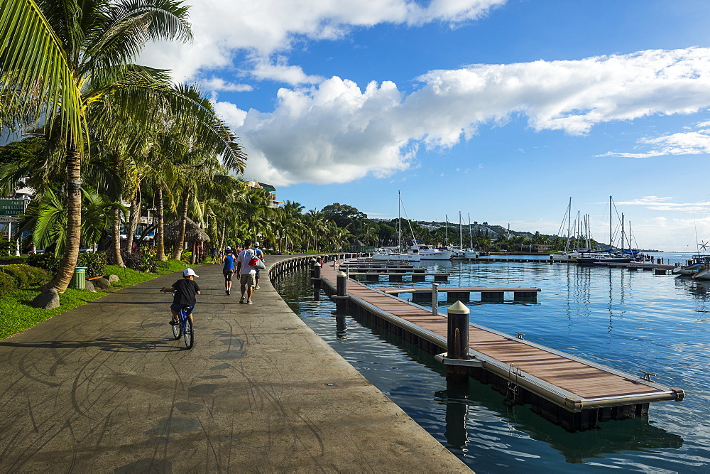 Waterfront of Tahiti, Society Islands, French Polynesia, Pacific