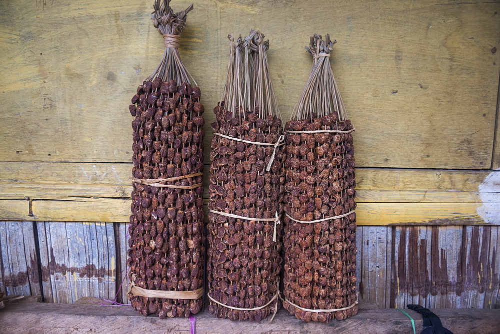 Betel nut (Areca catechu) for sale in a market in Maubisse, East Timor, Southeast Asia, Asia