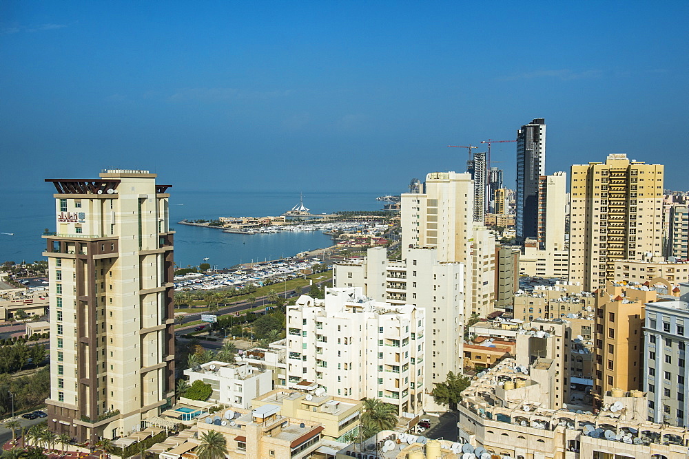 View over Kuwait City, Kuwait, Middle East