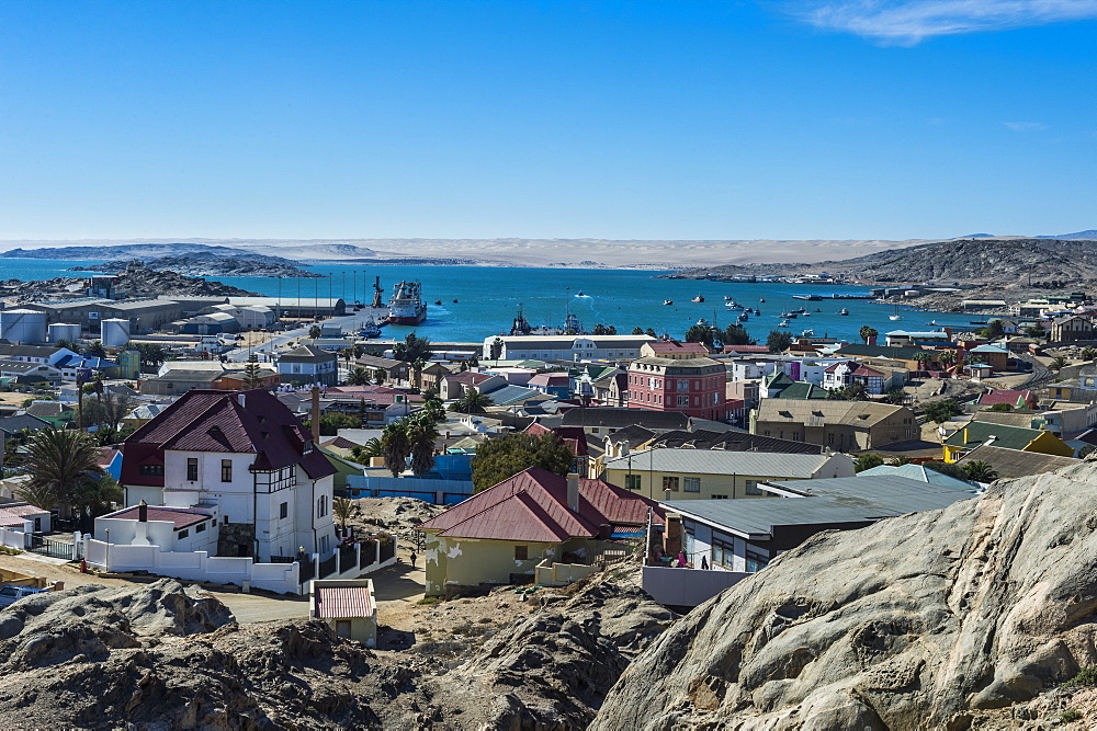 View over Luderitz, Namibia, Africa