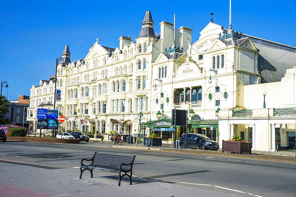 Palacial houses in Douglas, Isle of Man, crown dependency of the United Kingdom, Europe