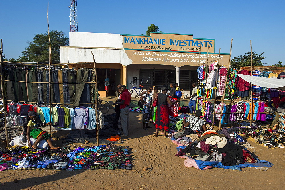 Street market in central, Malawi, Africa