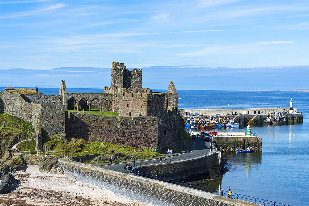 Peel castle, Peel, Isle of Man, United Kingdom, Europe