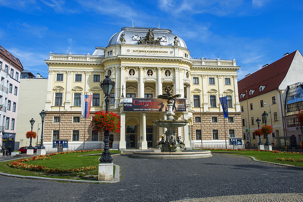 Historical Slovak National Theatre, Primate's Palace, Bratislava, Slovakia, Europe