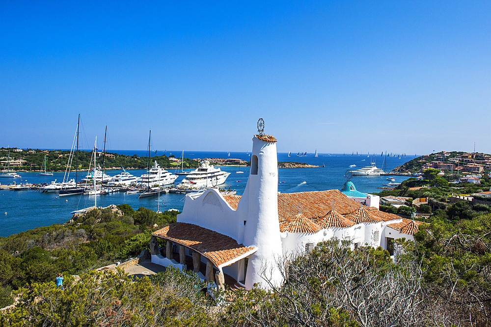 The bay of Porto Cervo, Sardinia, Italy, Mediterranean, Europe