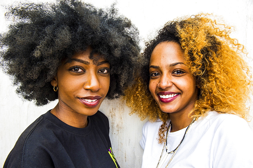 Pretty girls posing, Bujumbura, Burundi, Africa