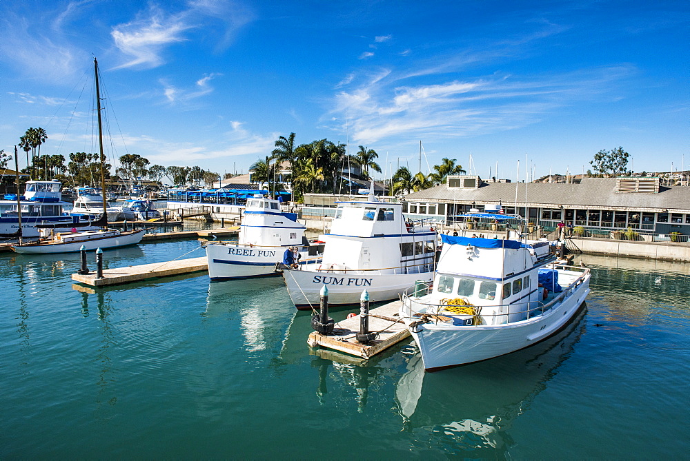 Harbour of Dana Point, ferry point to Santa Catalina Island, California, United States of America, North America