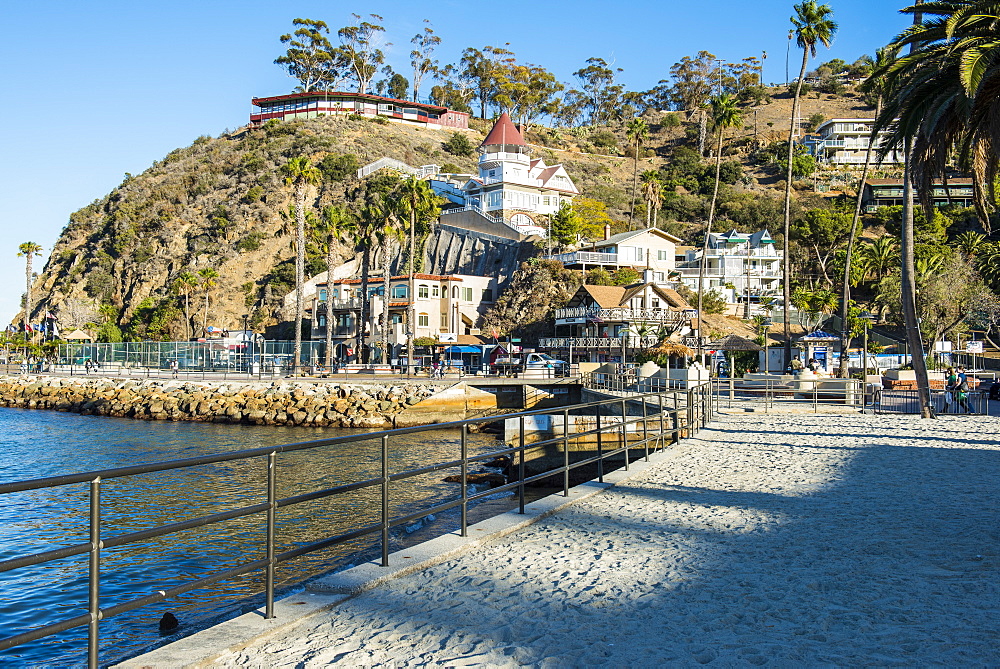 The town of Avalon, Santa Catalina Island, California, United States of America, North America