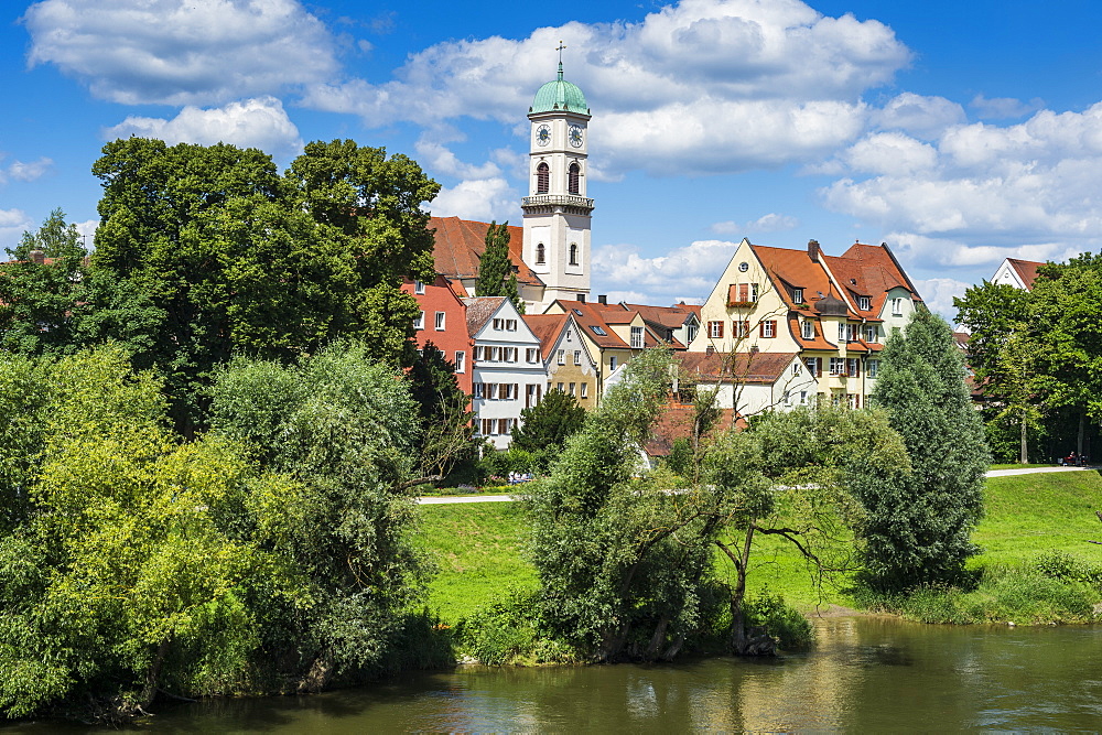 Stadtamhof, old quarter in Regensburg, UNESCO World Heritage Site, Bavaria, Germany, Europe