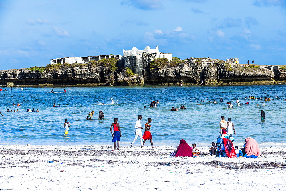 Little island across from Jazeera beach, Somalia, Africa