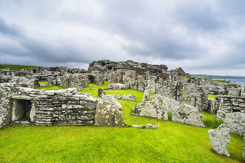 Iron Age built Broch of Gurness, Orkney Islands, Scotland, United Kingdom, Europe