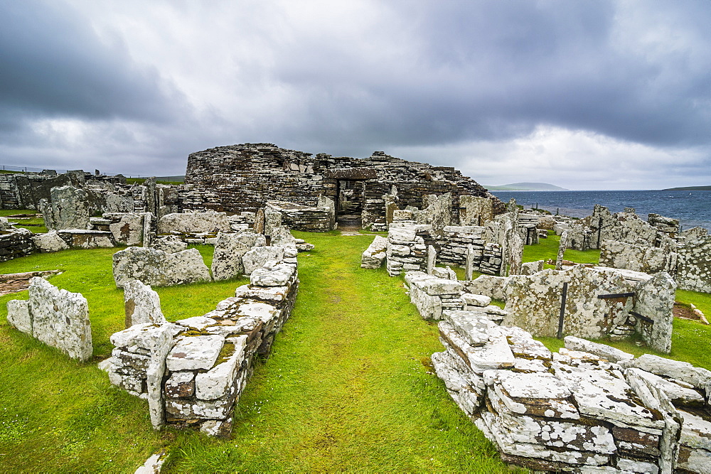 Iron Age built Broch of Gurness, Orkney Islands, Scotland, United Kingdom, europe