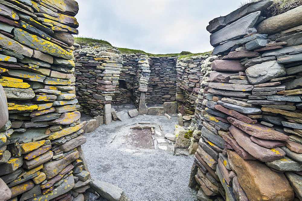 Jarlshof prehistoric archaeological site, Shetland Islands, Scotland, United Kingdom, Europe