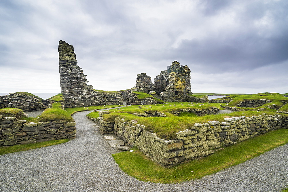 Jarlshof prehistoric archaeological site, Shetland Islands, Scotland, United Kingdom, Europe