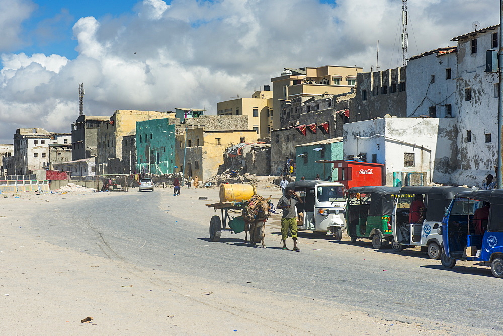 The destroyed old town of Mogadishu, Somalia, Africa